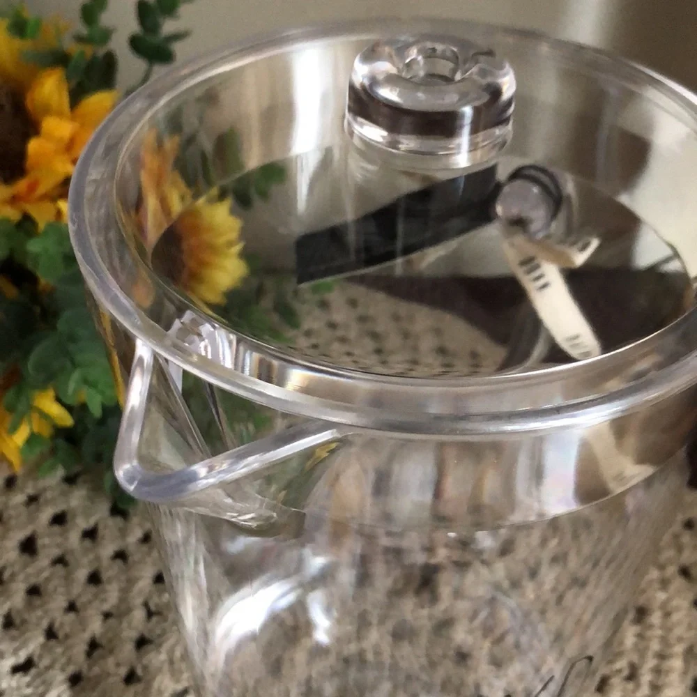 Rae Dunn Clear Acrylic Pitcher with “Hydrate” text - Picture 5 of 9